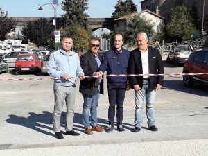 Bagnaia - L'inaugurazione del parcheggio in via Jacopo Barozzi