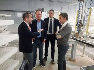Civita Castellana - Visita dell’assessore regionale Gian Paolo Manzella alle aziende Federlazio