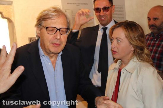 Vittorio Sgarbi e Giorgia Meloni