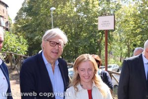 Sutri - Vittorio Sgarbi e Giorgia Meloni