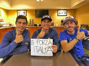 Sport - La squadra italiana al Motocross delle Nazioni - Cervellin, Lupino e Cairoli