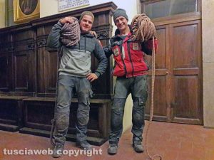 Montefiascone - I rocciatori Thomas Kofler e Benedikt Thaler
