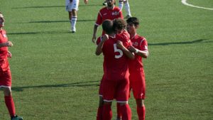 Sport - Calcio - Monterosi - L'esultanza dei biancorossi