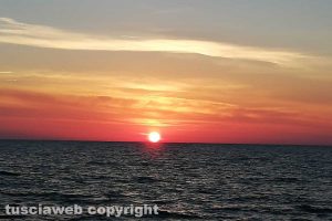 Tarquinia - Il tramonto sul mare