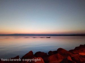 Tramonto sul lago di Bolsena