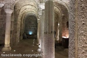 Abbadia San Salvatore - La cripta dell'abbazia di San Salvatore