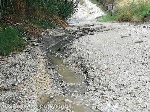 Viterbo - Degrado su strada Fagianello