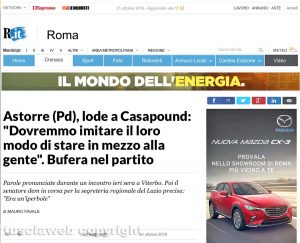 Viterbo - L'articolo di Repubblica sulle dichiarazioni di Astorre