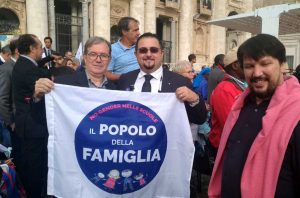 Roma - Una delegazione viterbese del Popolo della famiglia dal papa