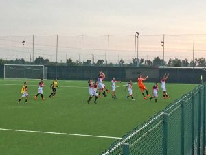 Il match tra Tarquinia Calcio e Barco