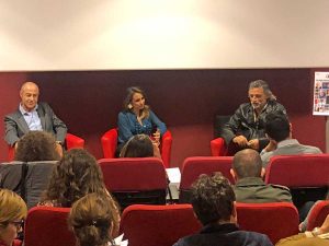 Roma - La presentazione della stagione del Teatro Caffeina - Andrea Baffo, Annalisa Canfora, Enrico Lo Verso