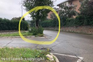 Viterbo - L'incrocio di via Ticino