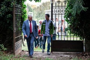 Acquapendente - Il sindaco Ghinassi all'apertura del bosco del Sasseto