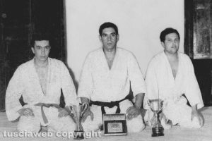 Viterbo - Come eravamo - Gli atleti di judo Franco Lepri, Ezio Luzzi e Agostino Garberoli