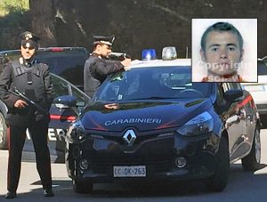 Carabinieri - Nel riquadro: Ismail Rebeshi