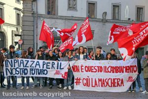 Viterbo - La protesta degli studenti