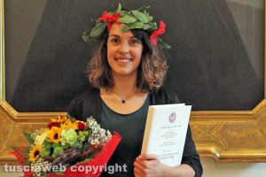 Torino - Valentina Taschini il giorno della laurea