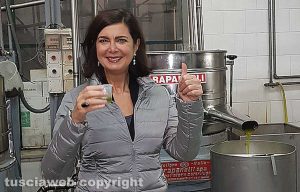 Viterbo - Laura Boldrini al frantoio