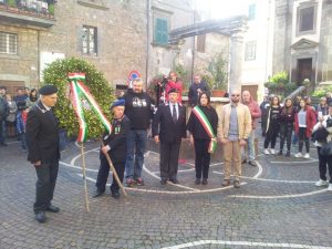 Blera - Ansi - La deposizione della corona in memoria dei caduti nella Grande guerra