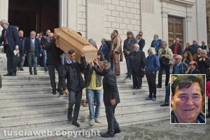 Tarquinia - I funerali di Omero Bordo - Nel riquadro: Omero Bordo
