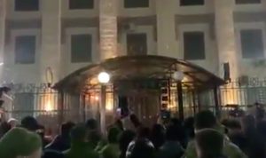 Kiev - Disordini di fronte all'ambasciata russa