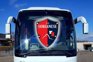 Sport - Un pullman di tifosi della Sorianese per il big match di Marta