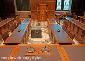 Viterbo - La sala del consiglio comunale