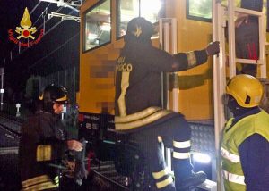 Firenze - Incidente ferroviario - Vigili del fuoco
