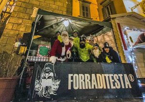Babbo Natale acrobatico a Bagnoregio