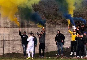Proceno calcio - I festeggiamenti post partita