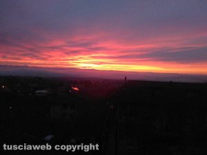 L'ultima alba del 2018 vista da Caprarola