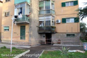 Viterbo - Incendio in una palazzina al Carmine