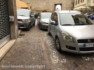 Viterbo - Parcheggio selvaggio a Porta Romana