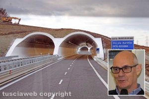Viterbo - Trasversale e nel riquadro Mauro Mazzola