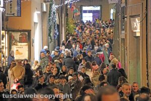 Viterbo - Corso Italia a Natale