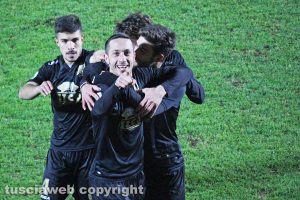 Sport - Calcio - Viterbese - L'esultanza dei gialloblù