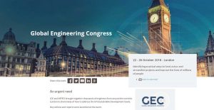 Londra - Global Engineering Congress della WFEO