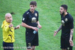 Sport - Calcio - Viterbese - Stefano Sottili con Zivko Atanasov e Francesco De Giorgi