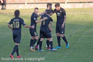 Sport - Calcio - Viterbese - L'esultanza di Pacilli
