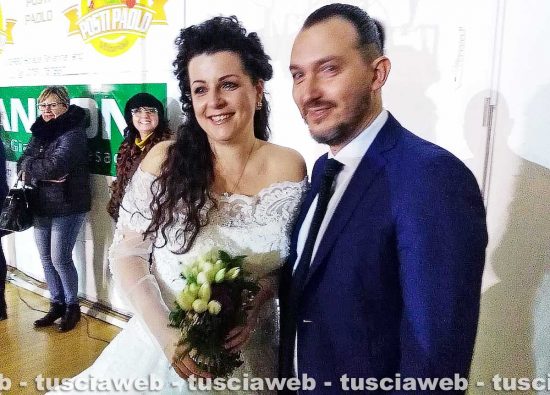 Chiara Frontini e Fabio Cavini in "anteprima" in abiti nuziali