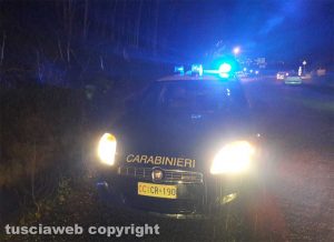 L'intervento dei carabinieri