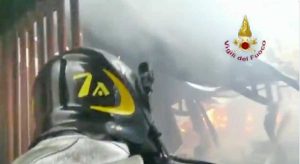 Cisterna di Latina - L'intervento dei vigili del fuoco