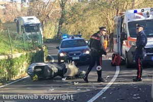 Tuscania - L'incidente sulla Tuscanese