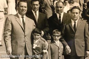 Viterbo - I bambini Mauro Delle Monache e Massimo Tomarelli negli anni Cinquanta