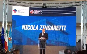 Fontana di Papa - Zingaretti alll'inaugurazione dell'Ospedale dei Castelli