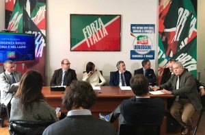 Roma - La conferenza stampa di Forza Italia