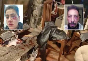 Pestaggio a Bolsena - Nei riquadri Stefania Calendo e Jaouad Ouboulmane