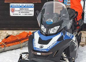 Ovindoli (Aquila) - Polizia sulle piste da sci