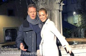 Rocco Siffredi e la moglie Rosa Caracciolo a Viterbo