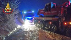 L'intervento dei vigili del fuoco